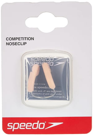 Speedo Unisex natjecateljska štipaljka za nos s mrežastom torbicom - bež boja - dodatak za plivanje