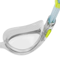 Dámske plavecké okuliare Speedo Biofuse 2.0 – proti zahmlievaniu, tesniace, pohodlné nosenie – priehľadné/biele/námornícka modrá 9