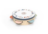 Detský tamburín Speedy Monkey 695003, 18 cm, zdobený bubienok so 6 rolničkami v darčekovom balení 4