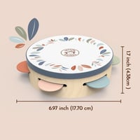 Detský tamburín Speedy Monkey 695003, 18 cm, zdobený bubienok so 6 rolničkami v darčekovom balení 3