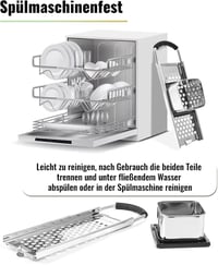 SPEENSUN Spätzle Slicer rozsdamentes acél, gumis fogantyú, mosogatógépben mosható 6