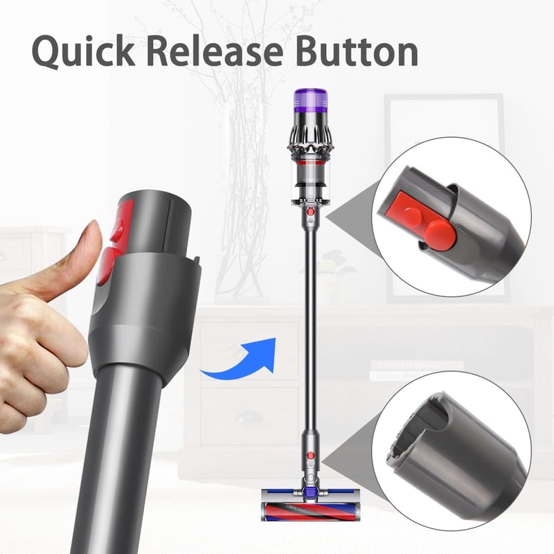 SpeHiate Dyson V12 Detect Slim cső 74cm teleszkópos hosszabbító fekete