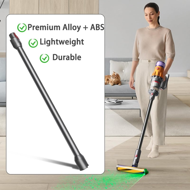 SpeHiate Dyson V12 Detect Slim cső 74cm teleszkópos hosszabbító fekete