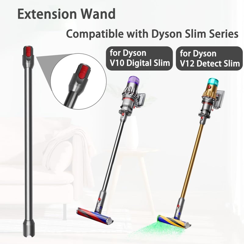 SpeHiate Dyson V12 Detect Slim cső 74cm teleszkópos hosszabbító fekete