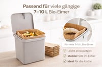 Sperling Biorazgradive papirnate vrećice za organski otpad 10 L - pakiranje od 40 komada, otporne na vlagu i kidanje, bez plastike 3