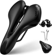 SPGOOD Gel Kerékpár Nyereg Ergonomikus Üreges Fekete 27x16cm Férfiaknak Női Kerékpárhoz 1