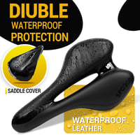 SPGOOD Gel Kerékpár Nyereg Ergonomikus Üreges Fekete 27x16cm Férfiaknak Női Kerékpárhoz 3