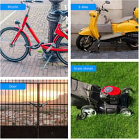 SPGOOD Kerékpár Lánc Lakat 90cm Vízálló 3 Kulccsal Elektromos Roller Motorkerékpár 7