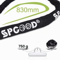 Zámok na bicykel SPGOOD s kľúčom a článkami z kalenej ocele, čierny — Bez číselného kódu (stav: pozri 2. obrázok) 5