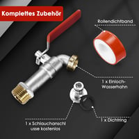 SPGOOD Kerti Csap 3/4 Hüvelyk Sárgaréz Rozsdamentes Fagyálló Tömlőcsatlakozóval Piros Fali Szerelésű Vízcsap 2