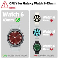 Ochranné tvrdené sklo na displej SPGUARD pre Samsung Galaxy Watch 6 Classic 43 mm - 4 ks 2