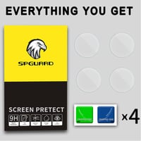 Ochranné tvrdené sklo na displej SPGUARD pre Samsung Galaxy Watch 6 Classic 43 mm - 4 ks 8