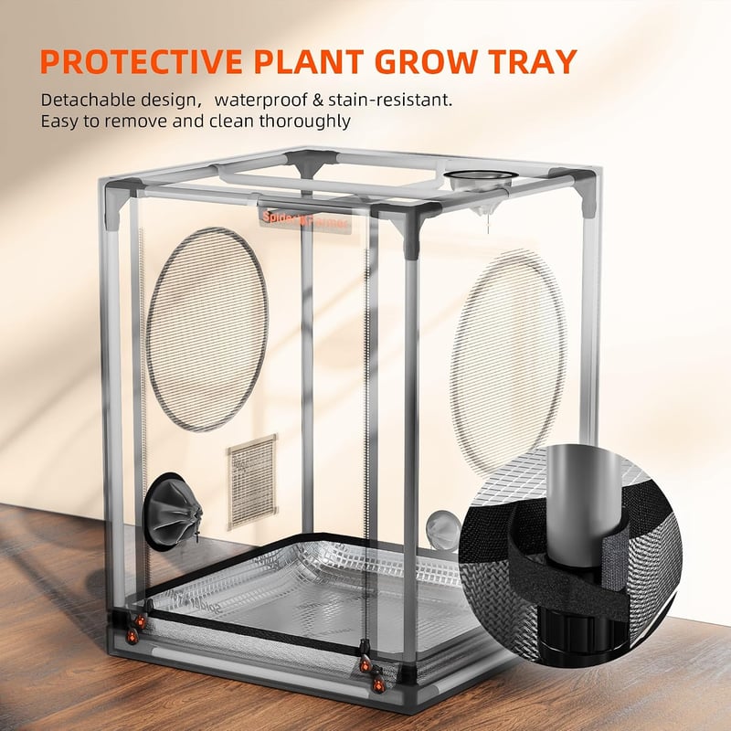 Spider Farmer 60x60x80 cm Grow Tent Aerogarden Hidropónia Rendszerhez