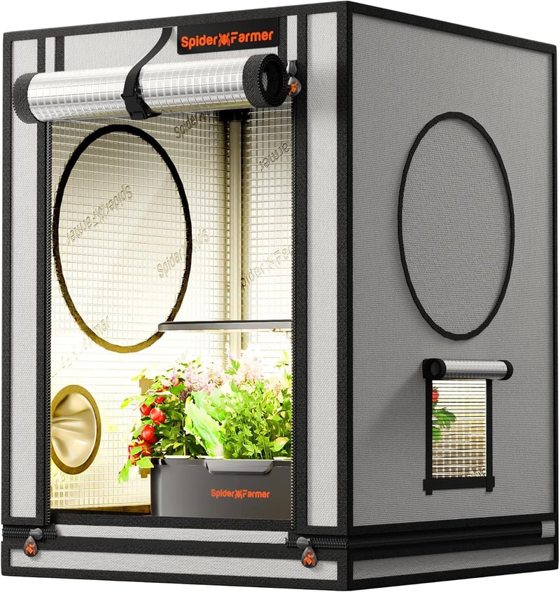 Spider Farmer 60x60x80 cm Grow Tent Aerogarden Hidropónia Rendszerhez
