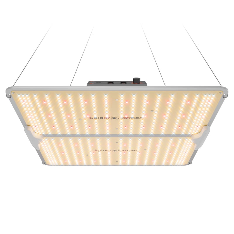Spider Farmer SF2000Pro 200 W stmievateľné LED pestovateľské svetlo s plným spektrom pre sadenice, zeleninu a kvety 90 x 90 cm