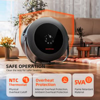 Teplovzdušný ventilátor Spider Farmer 540 W, 10 PTC výhrevných telies, 4 prevádzkové režimy, 24-hodinový časovač, inteligentná regulácia teploty, pre pestovateľské stany 2