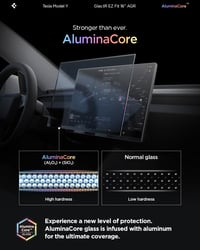 Protecție ecran din sticlă securizată Spigen Glas.tR EZ Fit pentru Tesla Model Y L, Standard, Premium 2026 și Performance 2024-2026, 16 inchi, mată, anti-amprentă, 10H+ 4