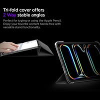 Husă Spigen Liquid Air Folio pentru iPad Pro 11 M5 M4 (2025-2024) - subțire, ușoară, funcție auto sleep/wake, compatibilă cu Apple Pencil, negru 6