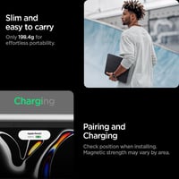 Husă Spigen Liquid Air Folio pentru iPad Pro 11 M5 M4 (2025-2024) - subțire, ușoară, funcție auto sleep/wake, compatibilă cu Apple Pencil, negru 7