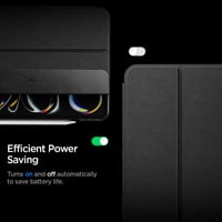 Husă Spigen Liquid Air Folio pentru iPad Pro 11 M5 M4 (2025-2024) - subțire, ușoară, funcție auto sleep/wake, compatibilă cu Apple Pencil, negru 8