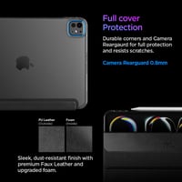 Husă Spigen Liquid Air Folio pentru iPad Pro 11 M5 M4 (2025-2024) - subțire, ușoară, funcție auto sleep/wake, compatibilă cu Apple Pencil, negru 5