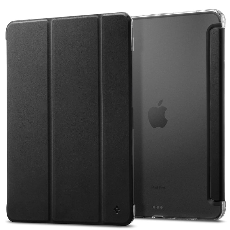 Husă Spigen Liquid Air Folio pentru iPad Pro 11 M5 M4 (2025-2024) - subțire, ușoară, funcție auto sleep/wake, compatibilă cu Apple Pencil, negru