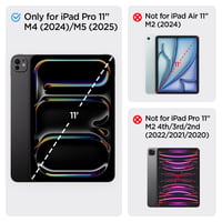 Husă Spigen Liquid Air Folio pentru iPad Pro 11 M5 M4 (2025-2024) - subțire, ușoară, funcție auto sleep/wake, compatibilă cu Apple Pencil, negru 2
