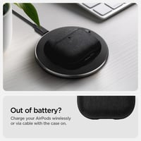Puzdro Spigen Urban Fit pre Apple AirPods 4 (2024) – PC obal s nylonovým povrchom a karabínou, ochrana proti poškriabaniu, čierna 5