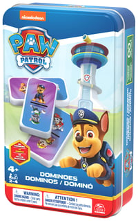 Spoločenská hra Spin Master Games PAW Patrol Domino pre 2–4 hráčov od 5 rokov – klasické domino s figúrkami Tlapkovej patroly 4
