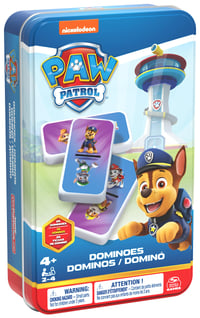 Spoločenská hra Spin Master Games PAW Patrol Domino pre 2–4 hráčov od 5 rokov – klasické domino s figúrkami Tlapkovej patroly 2
