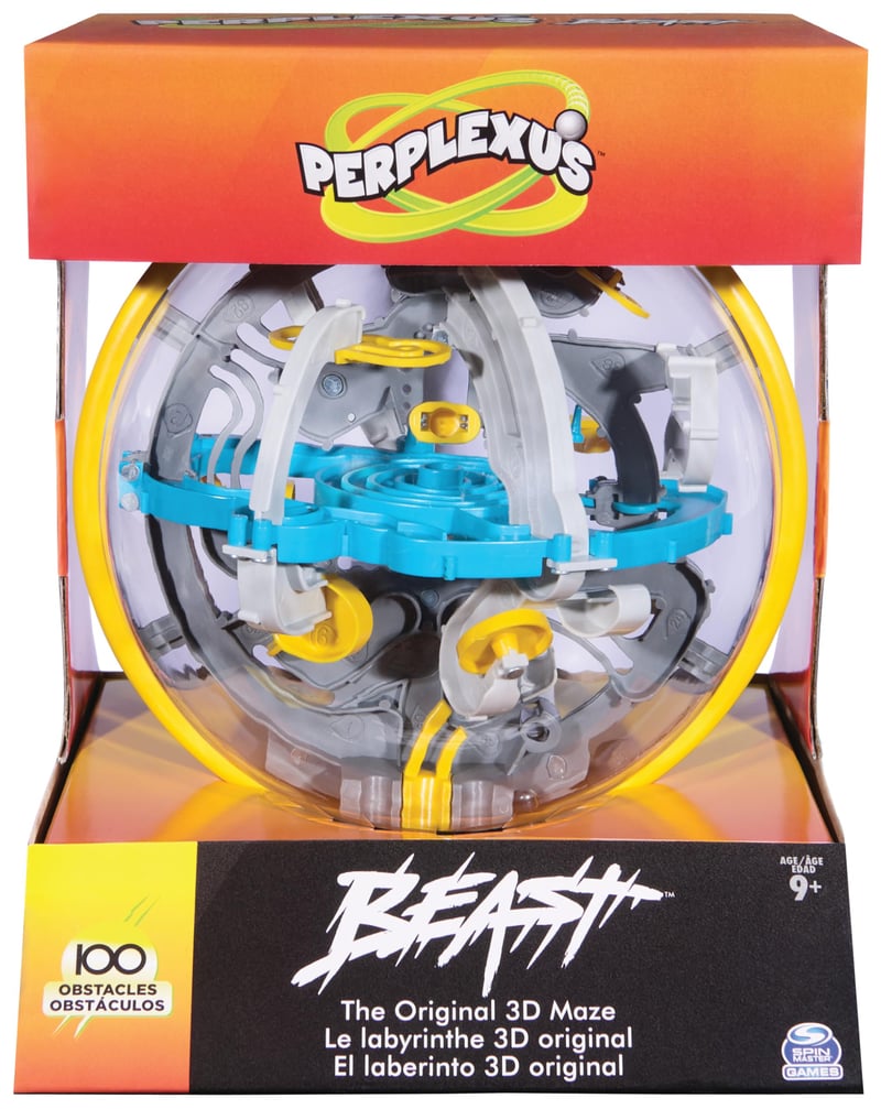 Spin Master Games Perplexus Beast 3D Guľôčkový labyrint so 100 prekážkami, hlavolam pre deti aj dospelých