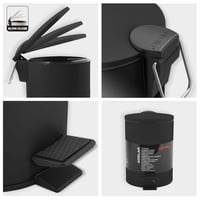 Spirella Adelar kozmetikai tárolódoboz fürdőszobai rendszerezéshez - 3L, Black 6