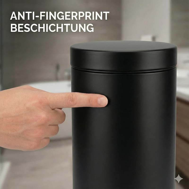 Spirella Adelar kozmetikai tárolódoboz fürdőszobai rendszerezéshez - 3L, Black