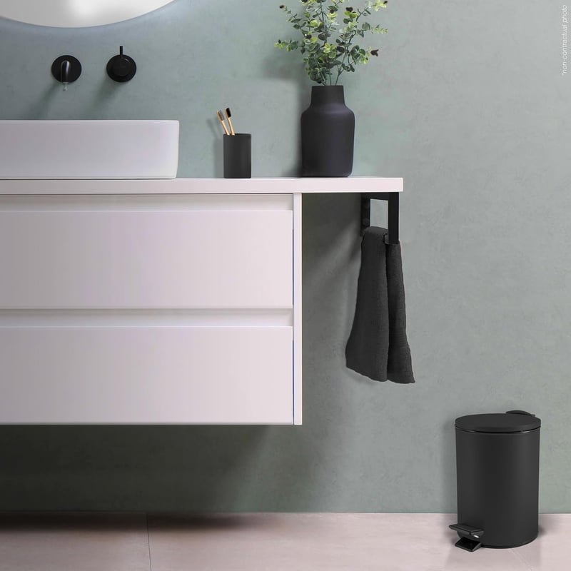 Spirella Adelar kozmetikai tárolódoboz fürdőszobai rendszerezéshez - 3L, Black