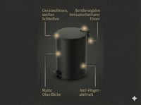 Spirella Adelar kozmetikai tárolódoboz fürdőszobai rendszerezéshez - 3L, Black 5