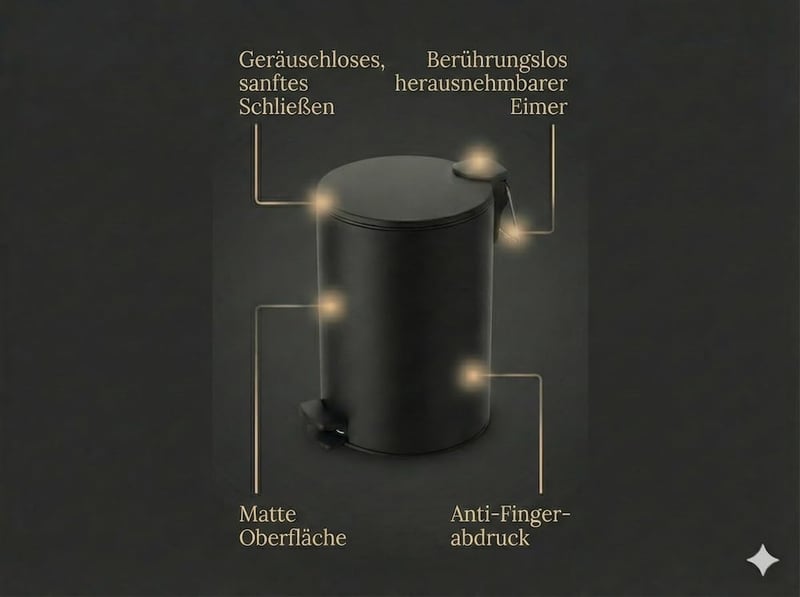 Spirella Adelar kozmetikai tárolódoboz fürdőszobai rendszerezéshez - 3L, Black