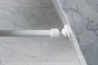 Adaptor Spirella pentru bară de perdea de duș pe perete înclinat, Ø 20 mm, alb, 1 buc. 7