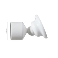 Adaptor Spirella pentru bară de perdea de duș pe perete înclinat, Ø 20 mm, alb, 1 buc. 2