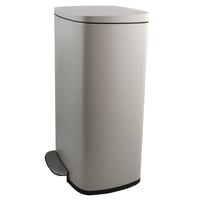 Coș de gunoi cu pedală Spirella SP2710 pentru bucătărie, 50 litri, cu închidere silențioasă (soft-close) și găleată interioară din plastic, gri taupe 1