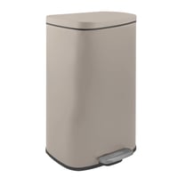 Coș de gunoi cu pedală Spirella SP2710 pentru bucătărie, 50 litri, cu închidere silențioasă (soft-close) și găleată interioară din plastic, gri taupe 3