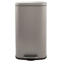 Coș de gunoi cu pedală Spirella SP2710 pentru bucătărie, 50 litri, cu închidere silențioasă (soft-close) și găleată interioară din plastic, gri taupe 8