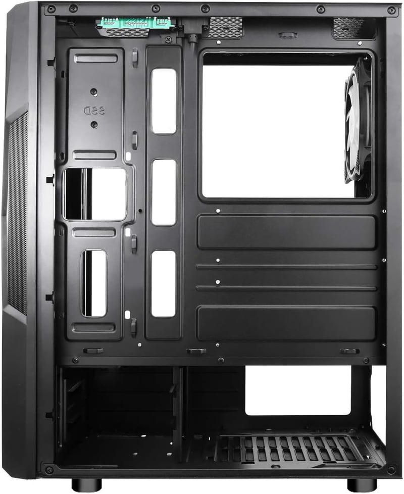 Spirit Of Gamer Clone III PC ház ARGB LED, üveg oldal, fém elülső panel, ATX/mATX/ITX - BLACK