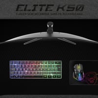 SPIRIT OF GAMER Elite K50 Wireless Gaming Billentyűzet RGB Háttérvilágítás 60% TKL Azerty 7