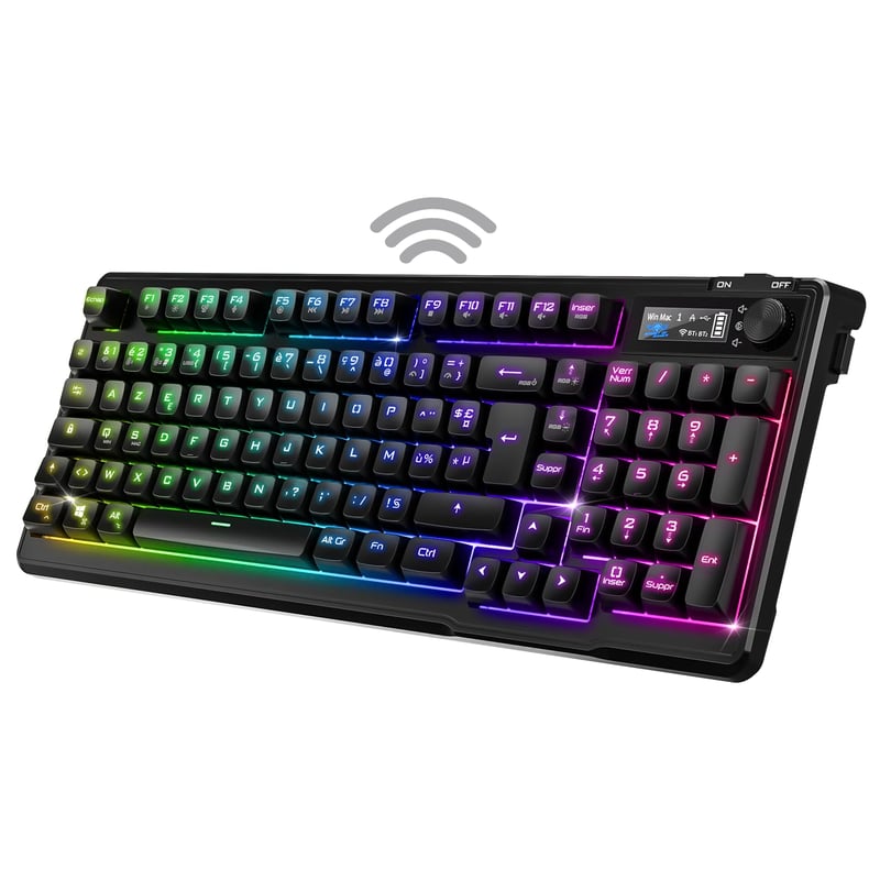 Spirit of Gamer Elite K60 Wireless polu-mehanička tipkovnica za igranje - RGB, baterija od 360 h