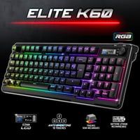 Spirit of Gamer Elite K60 Wireless Gaming Billentyűzet RGB Háttérvilágítás 360H Akkumulátor 2