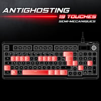 Spirit of Gamer Elite K60 Wireless Gaming Billentyűzet RGB Háttérvilágítás 360H Akkumulátor 4