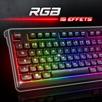 Spirit of Gamer Elite K60 Wireless Gaming Billentyűzet RGB Háttérvilágítás 360H Akkumulátor 6