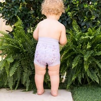 Plavecká plienka Splash About Happy Nappy - jarná fialová - veľkosť 6-12 mesiacov 6