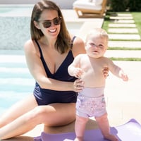 Plavecká plienka Splash About Happy Nappy - jarná fialová - veľkosť 6-12 mesiacov 3