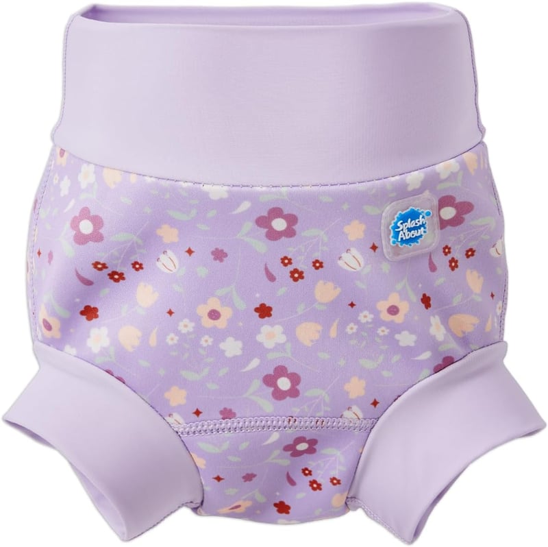 Plavecká plienka Splash About Happy Nappy - jarná fialová - veľkosť 6-12 mesiacov